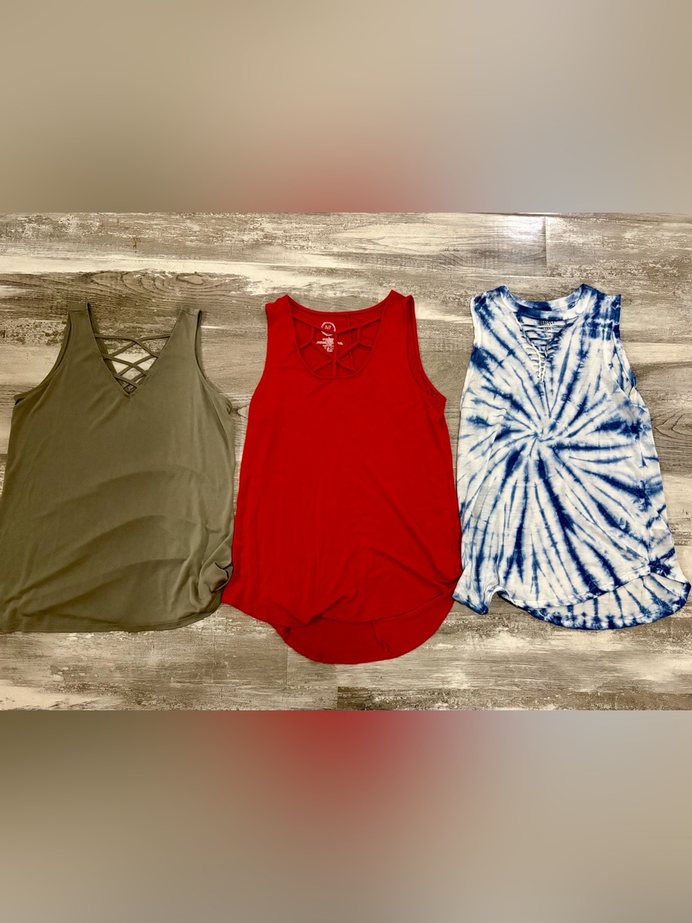 Women’s Tank Top with Lattice chest front bundle